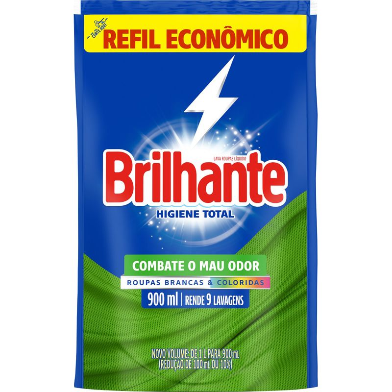 Lava-Roupas-Brilhante-Higiene-Total-Refil-Sache-900ml