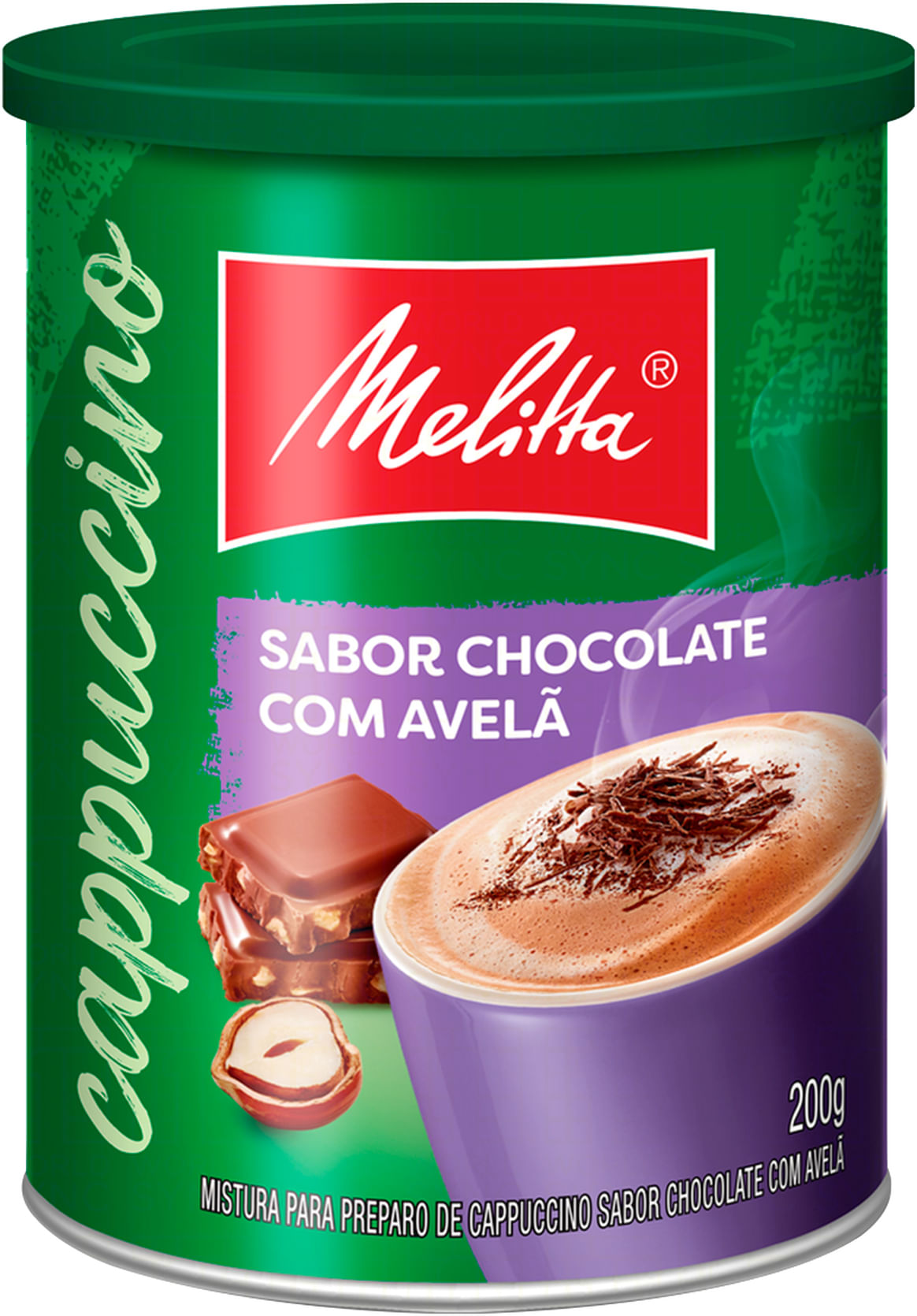 Cappuccino Solúvel Melitta Chocolate e Avelã 200g - Supermercado Coop
