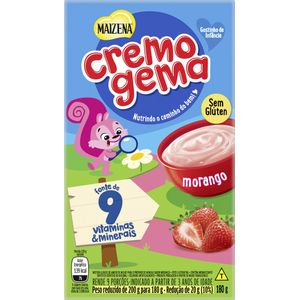 Mingau Maizena Cremogema Morango Caixa 180g