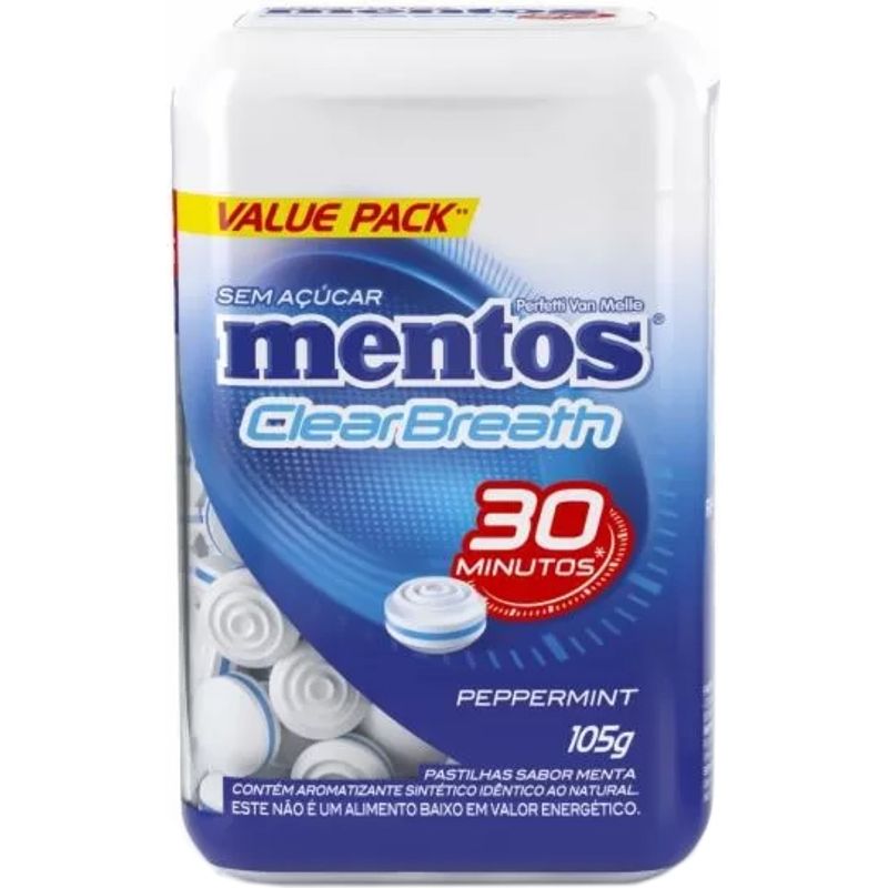 Pastilha-Mentos-Clear-Breath-Peppermint-105g