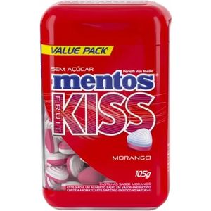 Pastilha Mentos Kiss Morango 105g