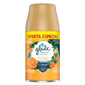 Aromatizante para Ambientes Glade Brisa Cítrica de Verão Automático Refil 269ml