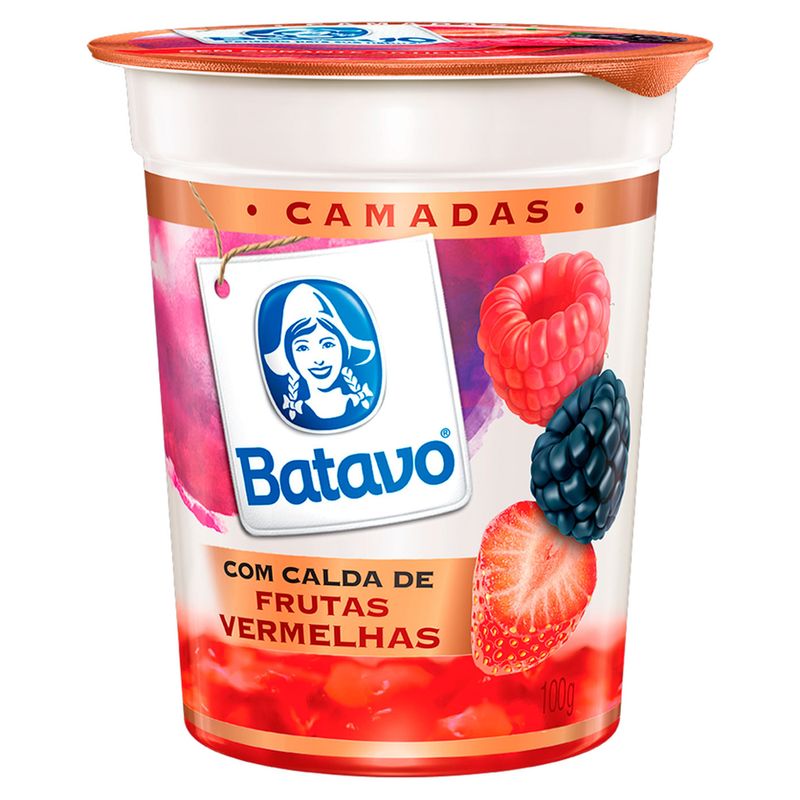 Iogurte Batavo Desnatado Frutas Vermelhas 100g - Supermercado Coop