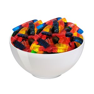 Bala de Goma Benassi Minhoca Brilho 100g