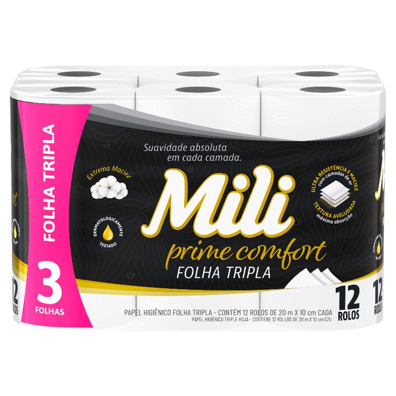 Papel-Higienico-Mili-Prime-Folha-Tripla-Neutra-20M--Com-12-Rolos