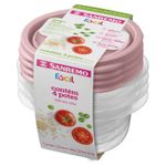 Kit-Pote-Plastico-Sanremo-Redondo-230ml--Com-4-Unidades