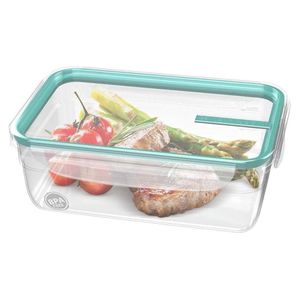 Pote Hermético Sanremo Retangular com Trava Azul 1,24L