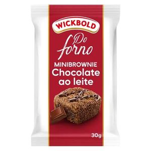 Brownie Wickbold Chocolate ao Leite Mini 30g