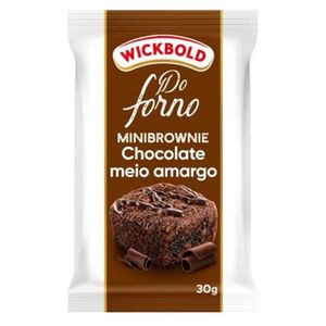 Brownie Wickbold Chocolate Meio Amargo Mini 30g