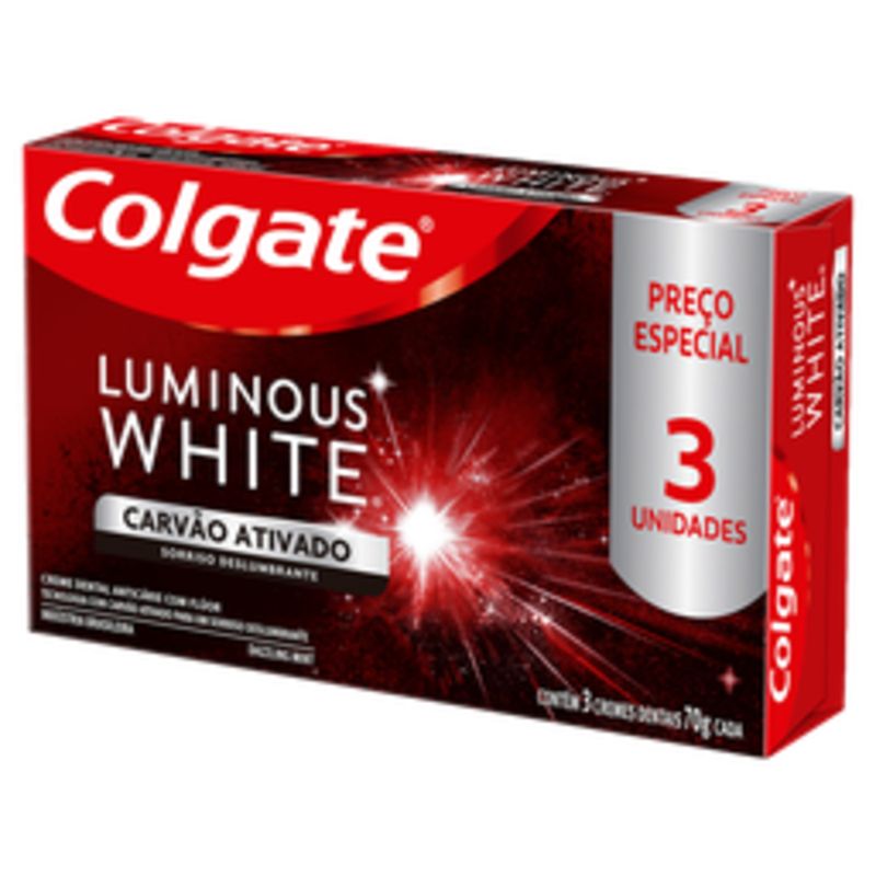 Creme-Dental-Colgate-Luminous-White-Carvao-Ativado-70g--Com-3-Unidades