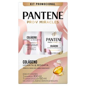 Kit Pantene Pro-V Miracles Colágeno Shampoo 300ml e Condicionador 150ml