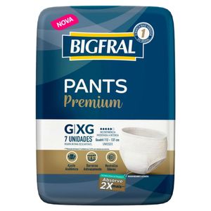 Roupa Íntima Bigfral Pants Premium Tamanho G/XG | Com 7 Unidades
