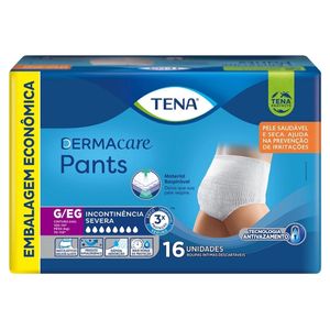 Roupa Íntima Tena Pants Dermacare Tamanho G | Com 16 Unidades
