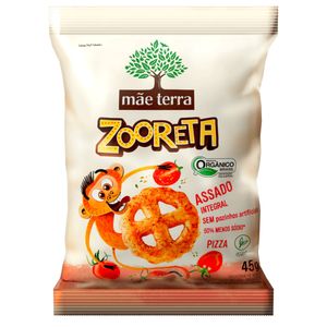 Salgadinho Mãe Terra Zooreta Integral Pizza 45g