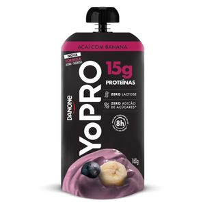 Iogurte Danone Yopro Açaí e Banana 160g