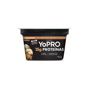 Iogurte com 15g de Proteína YoPRO Banana com Pasta de Amendoim 160g