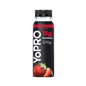 Iogurte Morango Zero Lactose Yopro Frasco 250g