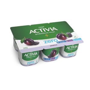 Leite Fermentado Desnatado Ameixa Activia 510g com 6 Unidades