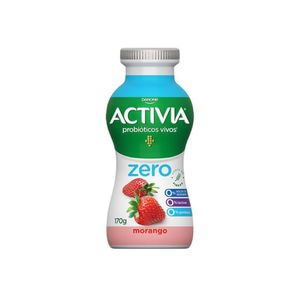 Leite Fermentado Activia Zero Lactose Morango 170g
