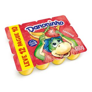 Danoninho Petit Suisse Banana e Morango 480g