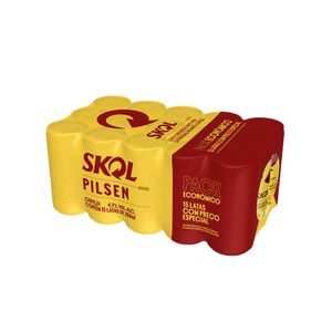 Cerveja Skol Lata 269ml | Com 15 Unidades