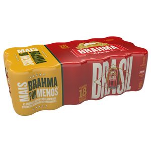 Cerveja Brahma Chopp Lata 350ml | Com 18 Unidades