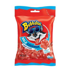 Bala Mastigável Bubbaloo Azedinha Morango 82,5g