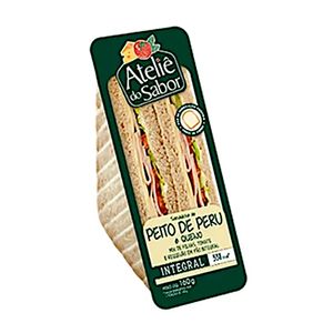 Sanduíche Integral Peito de Peru Ateliê Sabor 160g