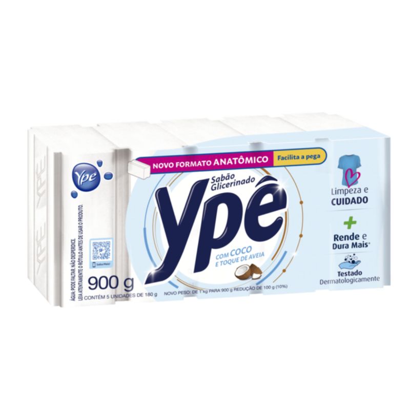 Sabao-em-Barra-Glicerinado-Coco-Ype-com-5-Unidades-900g