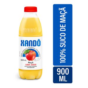 Suco de Maçã Xandô Sem adição de Açúcar Aditivos e Conservantes Sem Gluten 900ml