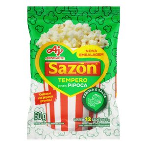 Tempero em Pó Sazón Pipoca sabor Cebola e Salsa 60g
