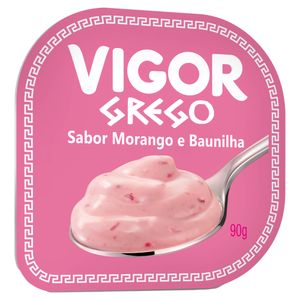 Iogurte Grego Vigor Morango e Baunilha 90g
