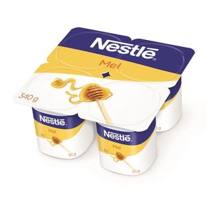 Iogurte Desnatado Mel Nestle com 4 Unidades 340g