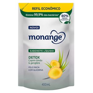 Sabonete Líquido Monange Detox Refil 400ml