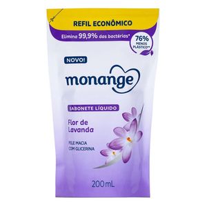 Sabonete Líquido Monange Flor de Lavanda Refil 200ml
