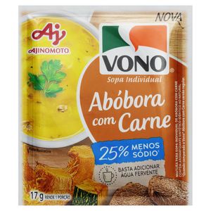 Sopa Cremosa Vono Menos Sódio Abóbora com Carne 18g