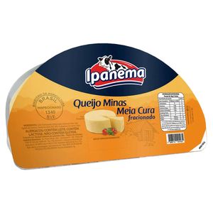 Queijo Minas Padrão Ipanema Fracionado Meia Cura 500g