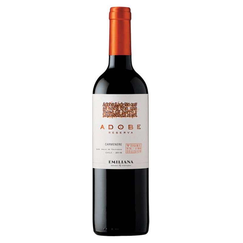 Vinho-Chileno-Emiliana-Adobe-Reserva-Organico-Carmenere-Tinto-750ml