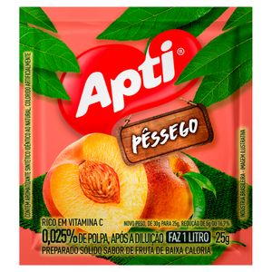 Refresco em Pó Apti Pêssego 15g