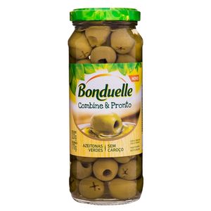 Azeitona Verde Bonduelle sem Caroço Vidro 320g