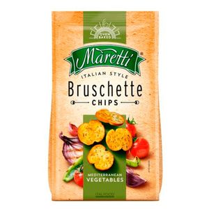 Snack de Trigo Maretti Bruschette Mediterrânea Vegana 85g