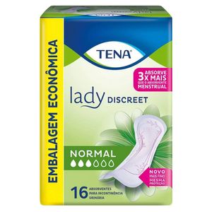 Absorvente Geriátrico Tena Lady Discreet sem Abas | Com 16 Unidades