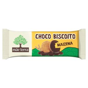 Biscoito Maizena Mãe Terra Integral Coberto com Cacau 58g