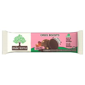Cookies Mãe Terra Vegano Integral Coberto com Cacau 58g