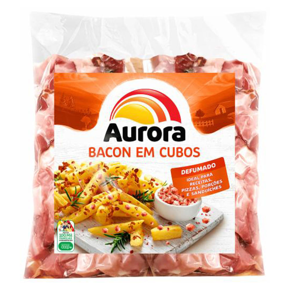Bacon Suíno Aurora em Cubos Porcionados 250g