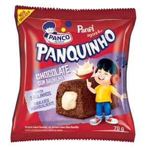 Bolinho Panco Panquinho Chocolate com Baunilha 70g