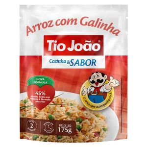 Arroz Pronto Tio João Cozinha e Sabor com Galinha 175g