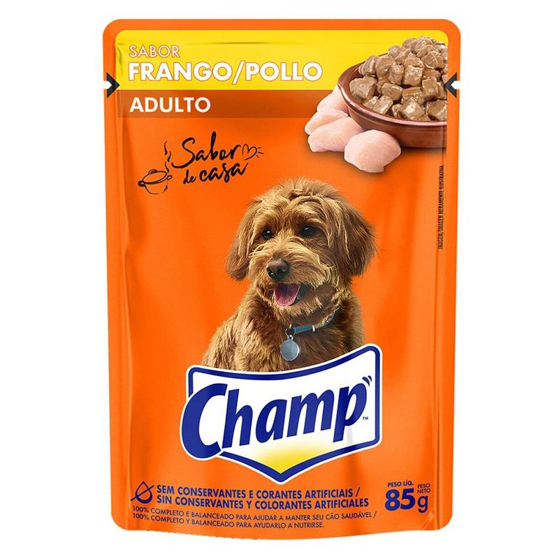 Racao-umida-para-Caes-Champ-Sabor-de-Casa-Adultos-Frango-Sache-85g