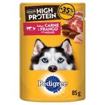 Racao-umida-para-Caes-Pedigree-High-Protein-Adultos-Carne-e-Frango-Sache-85g