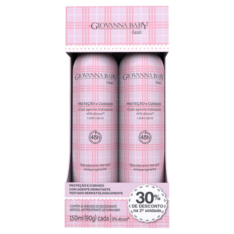 Desodorante-Aerossol-Feminino-Giovanna-Baby-Classic-150ml-Com-2-Unidades